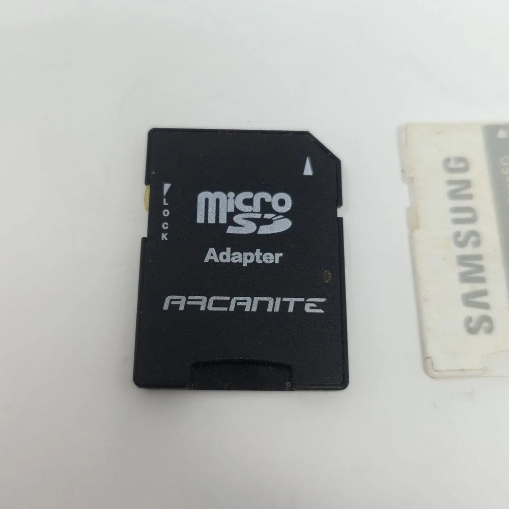 Lot of 2 Micro SD to SD Card Adapter Samsung OEM White & Arcanite Black Tested